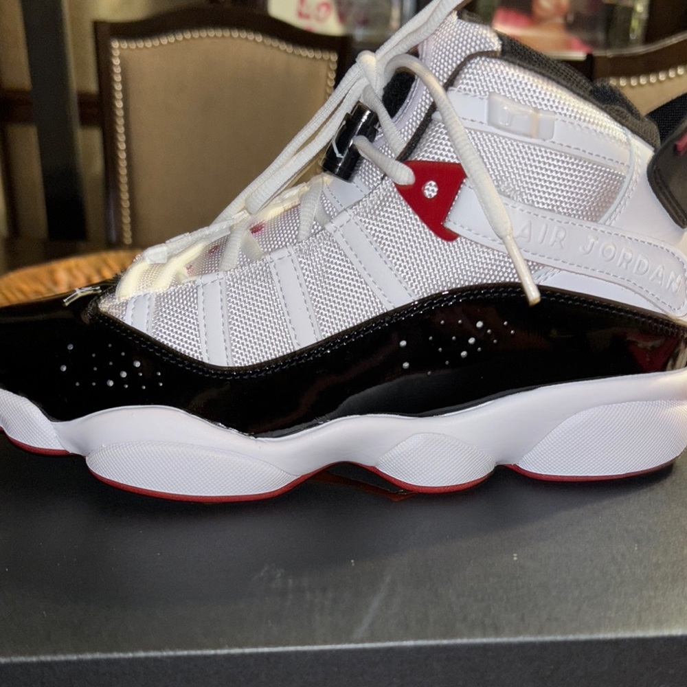NWT- Jordan 6 Rings White/Black-Varsity Red Sneakers. Never worn!!!